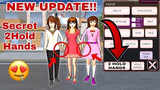 سر كيف تمسك شخصيتين Tutorial Secret!! HOW to Two Characters HOLD 2 HAND NEW UPDATE Sakura School screenshot 3