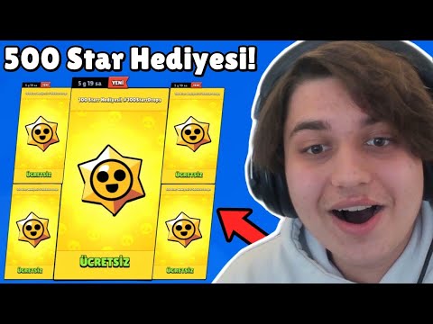 500x STAR HEDİYESİ AÇIYORUM! (Cezalı) 🤑 Brawl Stars Canlı Yayın