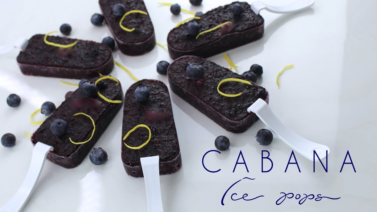 HOW TO MAKE QUICK EASY ORGANIC BLUEBERRY LEMON ICE POPS