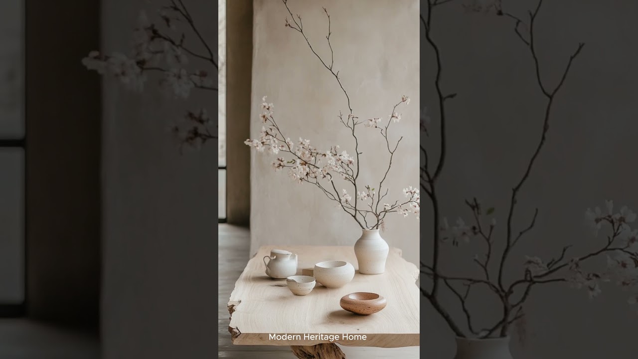 A Minimalist Japandi coffee table (