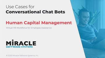 Conversational Chatbot Use Cases for HCM