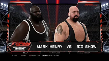 WWE 2K17 PS3 - Mark Henry VS Big Show