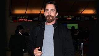 Full Christian Bale And His Beard Jet Out Of L.A. Update