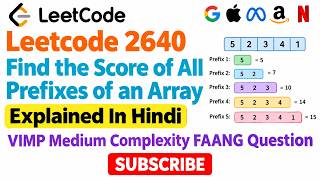 Leetcode 2640  Find the Score of All Prefixes of an Array