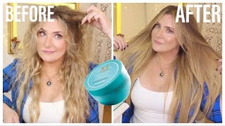 a DREAM for UNRULY, FRIZZY hair?!! MOROCCANOIL SMOOTHING HAIR MASK  UNSPONSORED #TreatmentTuesday