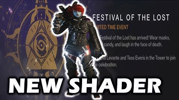 Destiny - Halloween SuperBlack Shader How To Get - Festival Of The Lost