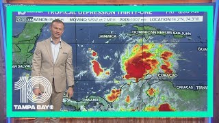 Tropical Depression 31 forms in the Caribbean, expected to become Hurricane Iota