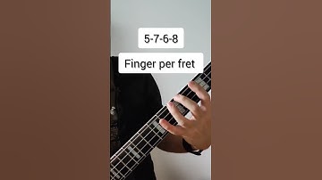 Thumbnail of nice exercise to build up finger strength 💪 #bass #basstab #exercise