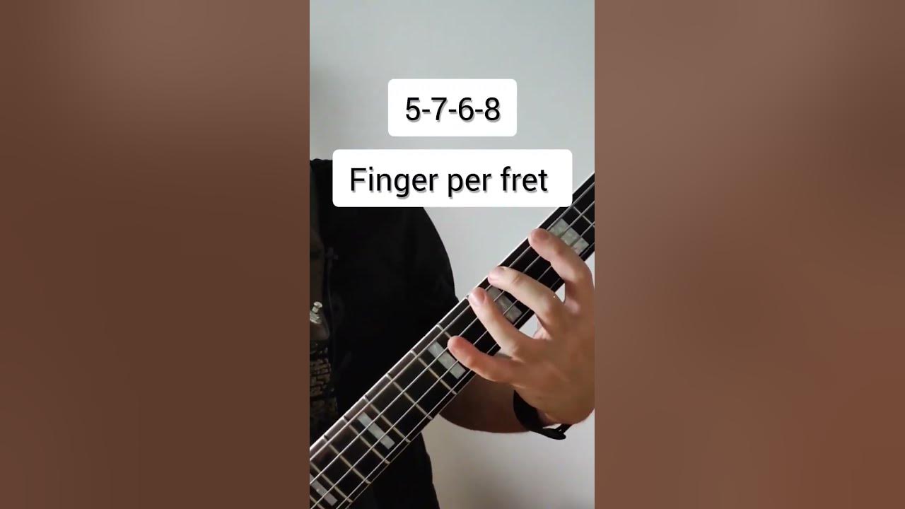 nice exercise to build up finger strength 💪 #bass #basstab #exercise