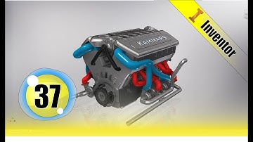 Autodesk Inventor tutorial   V12 engine | Ep 37  Full HD 😍