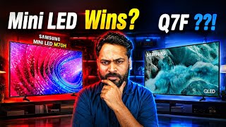 Samsung Mini LED M71H/M70H vs Q7F: Kaunsa TV Best Hai? #samsung #miniled