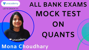 Mock Test Questions on Quants by Mona Choudhary
