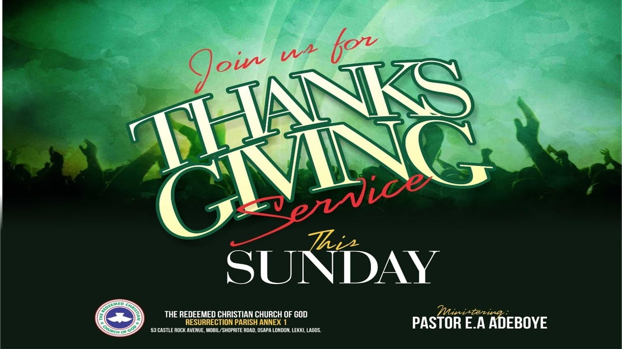 SUNDAY THANKSGIVING SERVICE || MONTH OF AUGUST || 03-09-2023 | #RCCG ...