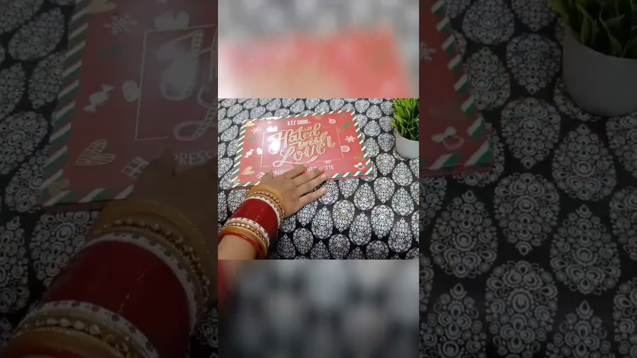 Unboxing and mini review of SFR Hated with love eyeshadow palette 