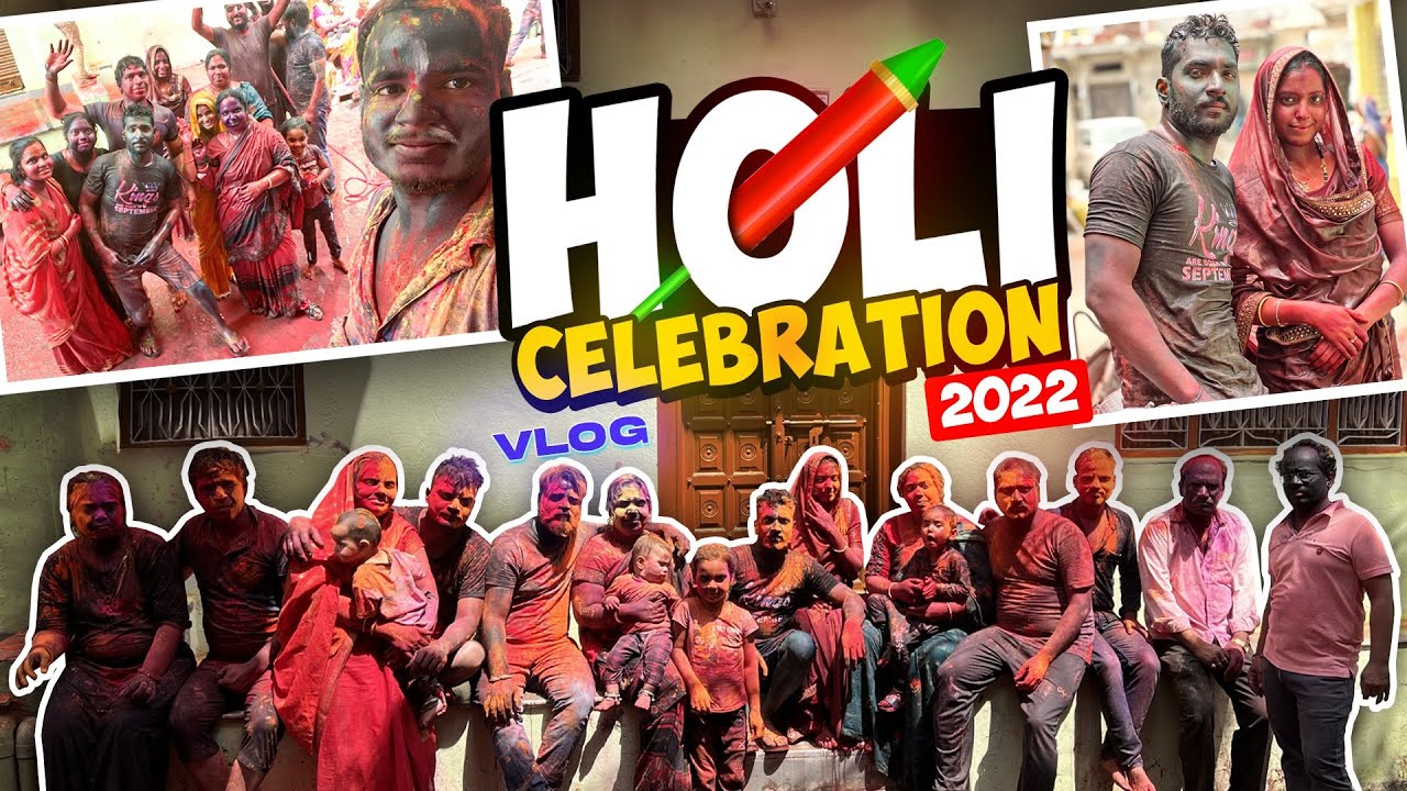 Holi celebration 2k22 (PART-2)||family enjoy||video by ravina soni||