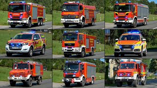 [GROßER WALDBRAND | 500 Einsatzkräfte]  Alarmfahrten von FEUERWEHR & mehr zur GROßÜBUNG in Lippe