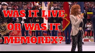 Reba Mcentire's National Anthem Was Most Likely Lip Synced