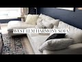 West Elm Harmony Sofa | Review + How to Clean White Couch