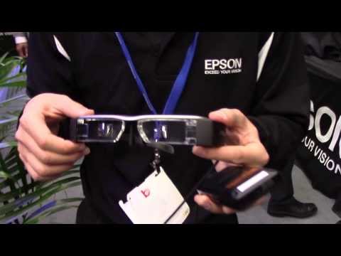 Hands on with the Epson Moverio BT-200 augmented reality smart glasses at CES 2014