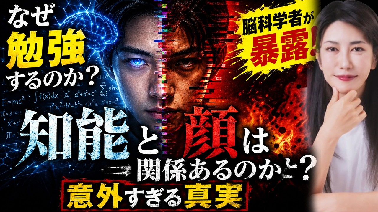 【中野信子】なぜ勉強するのか？“知能と顔”の意外すぎる関係…脳科学者が暴露！【脳科学】