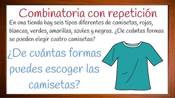 Problemas resueltos de combinaciones con repetición