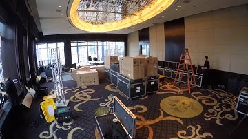 Large Video Wall Setup Timelapse