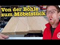 Von der Holzbohle zum Möbel | Ein Massivholz-Sideboard entsteht