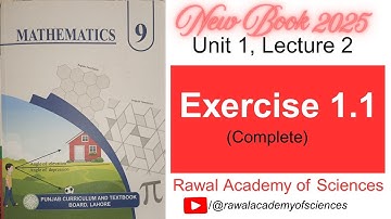 Ex 1.1(Complete) "Real Numbers" | 9th class, Maths New Book (2025)