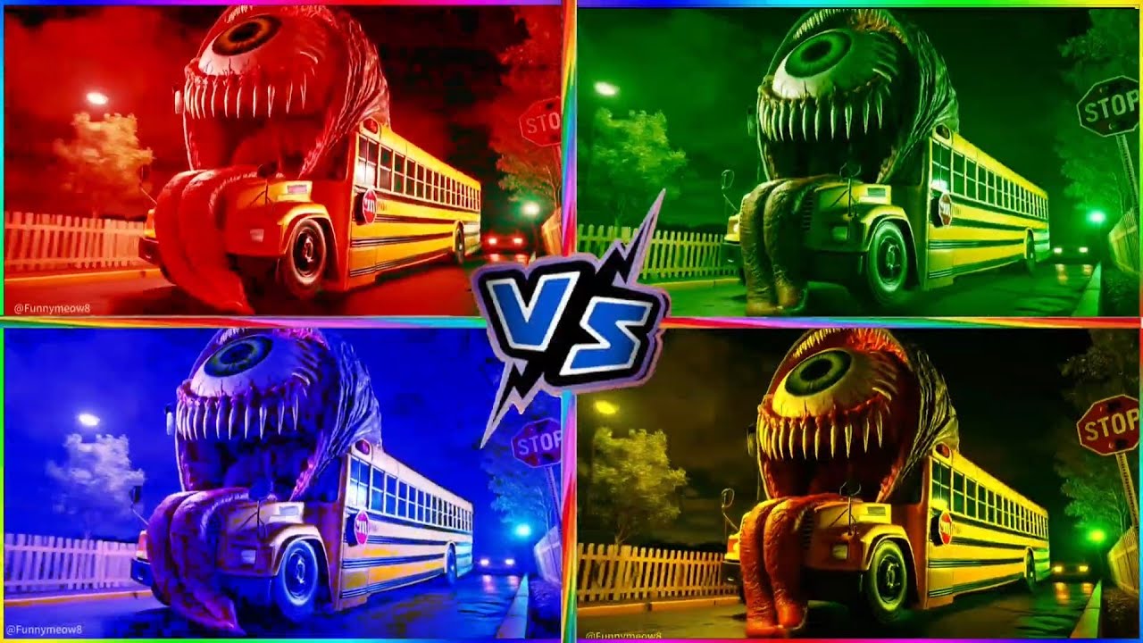 🚌MEGA SCHOOL BUS EATER 🎶Coffin dance song
