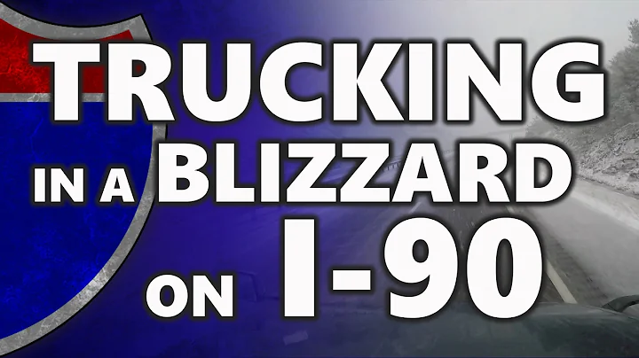Trucking in a Typical Snowstorm on I-90 - Trucking Vlog #1