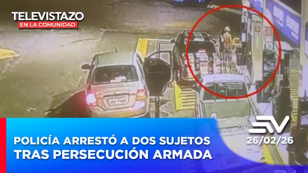 Policía arrestó a dos sujetos tras persecución armada | Televistazo Comunidad Guayaquil