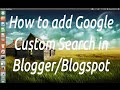 How to add Google Adsense Custom Search on Blogger/Blogspot