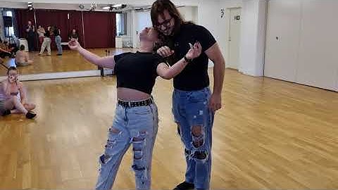 Ariel and Leticia, Lambada demo 1 in Helsinki July 2022