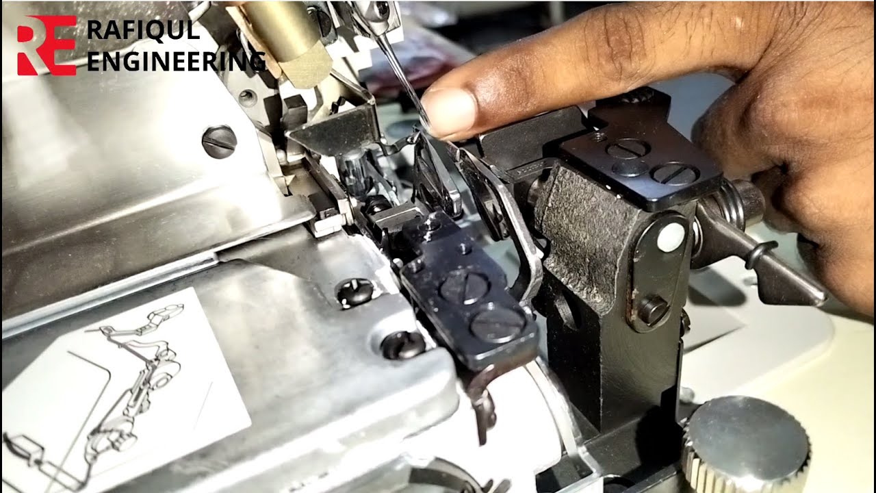 How to Overlock Machine Stitching Adjustment || Juki overlock timing ...
