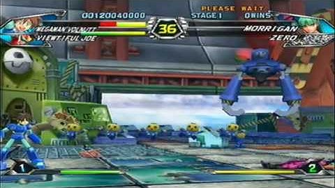 Tatsunoko vs. Capcom Arcade Mode - Megaman Volnutt/Viewtiful Joe Playthrough, Part 1/3