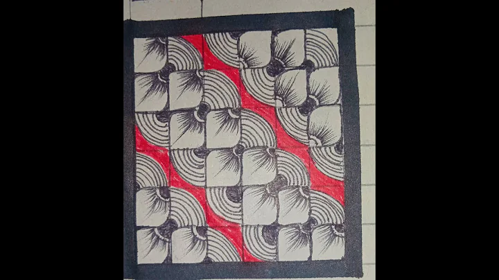 zentangle of the day 2 || zentangle 100 days challenge2023 #zentangle #shorts #100 #gullartacademy