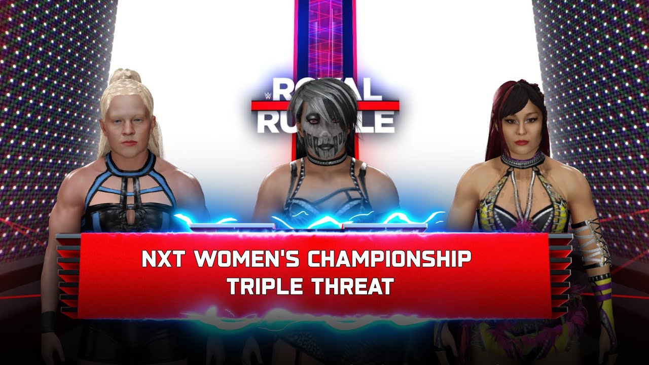 WWE 2K25 Universe Mode: Royal Rumble; Asuka (C) v Mya Lesnar v Iyo Sky - NXT Championship!