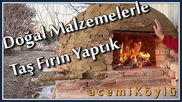 Doğal Malzemeler ile Taş Fırınımızı Yaptık.
