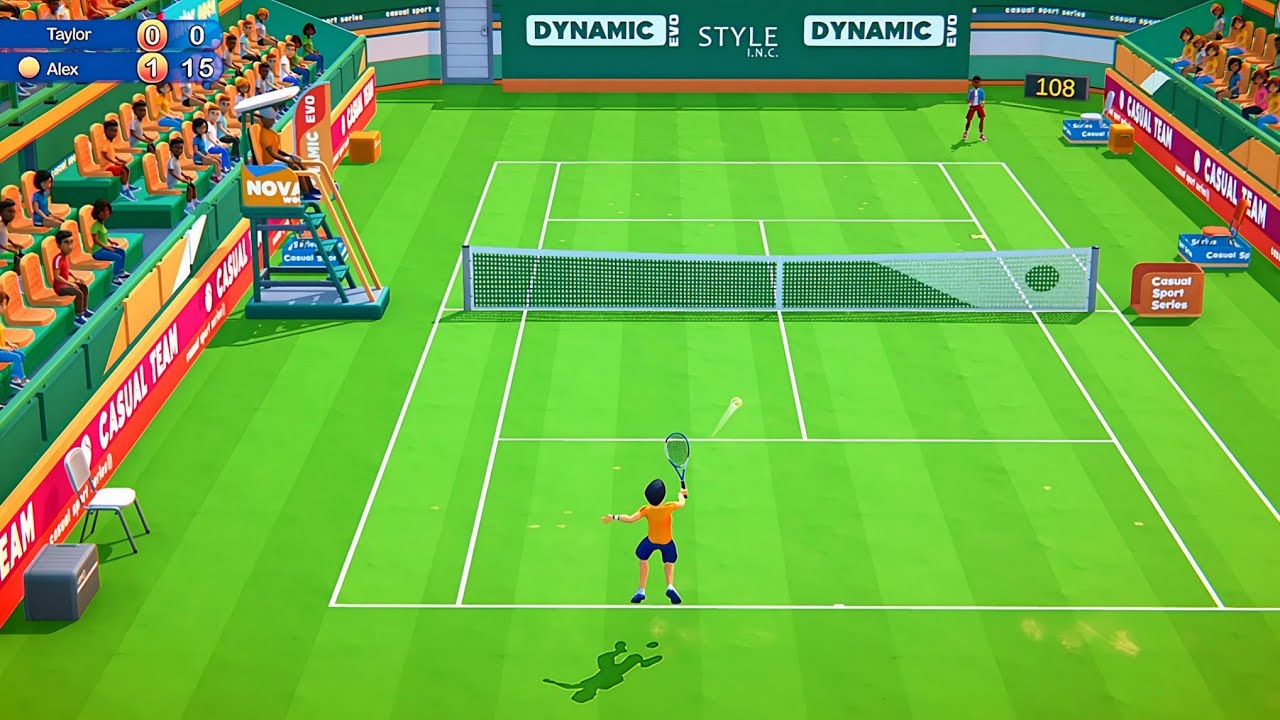 Casual Sport Series: Tennis - Taylor vs Alex Gameplay (PS5)