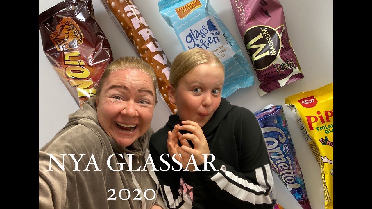 Provar årets glassnyheter 2020 från GB och Triumf