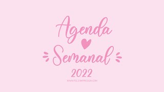 AGENDAS SEMANALES PERSONALIZADAS 2022