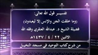 على والانس ليعبدون وما توحيد الا خلقت الجن الايه تدل تأملات في