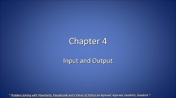 CSC 120-03. Ch 4, Input & Output (2015-01-27, Tue)