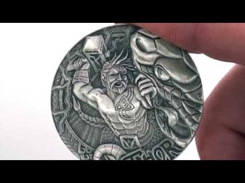 The Mighty Thor Limited Edition Collectors Coin Silver