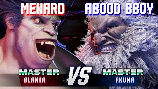 SF6 ▰ MENARD (Blanka) vs ABOOD BBOY (Akuma) ▰ High Level Gameplay