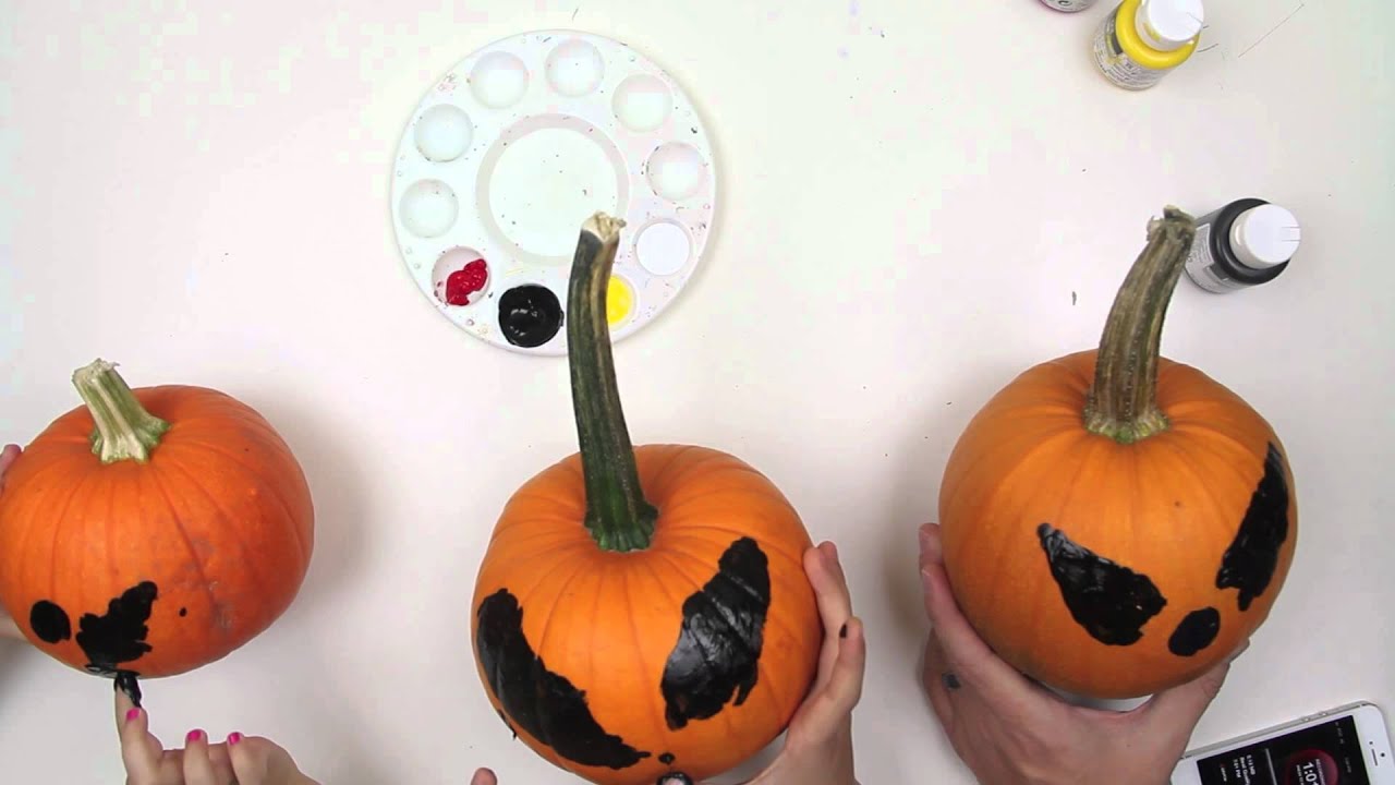 Finger Painting On A Pumpkin YouTube