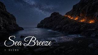 Ocean Waves for Sleep | Velvet Night Cove | Soft Waves & Sea Breeze (3 Hours) screenshot 3