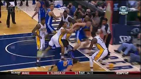 Hibbert ejected for fight in Pacers-Warriors game 02/26/2013