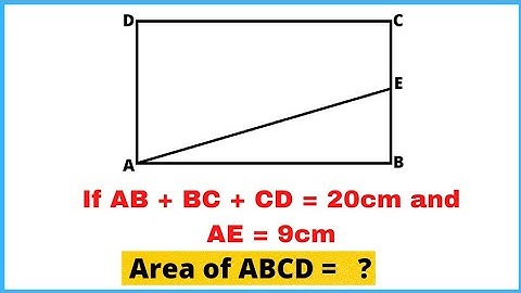 |58|What is the Area of Rectangle ABCD = ? |