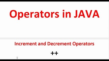 Increment and Decrement operators in JAVA in Hindi Video #java #hsbte #msbte